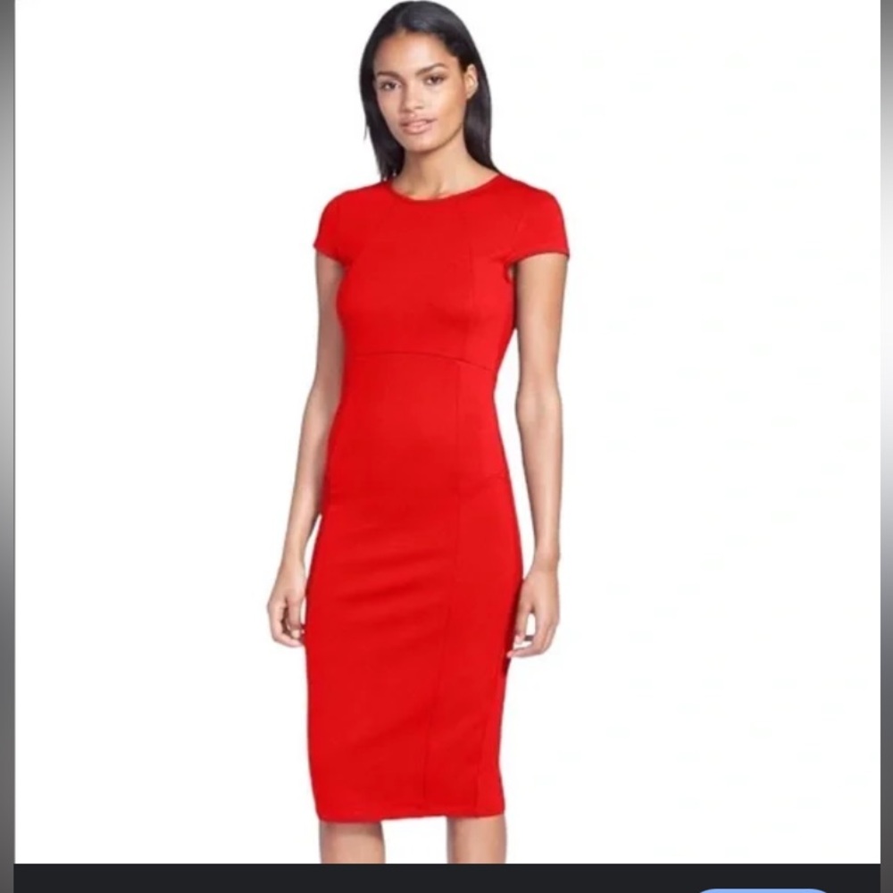 Love Andy by Saks fifth bodycon red dress L